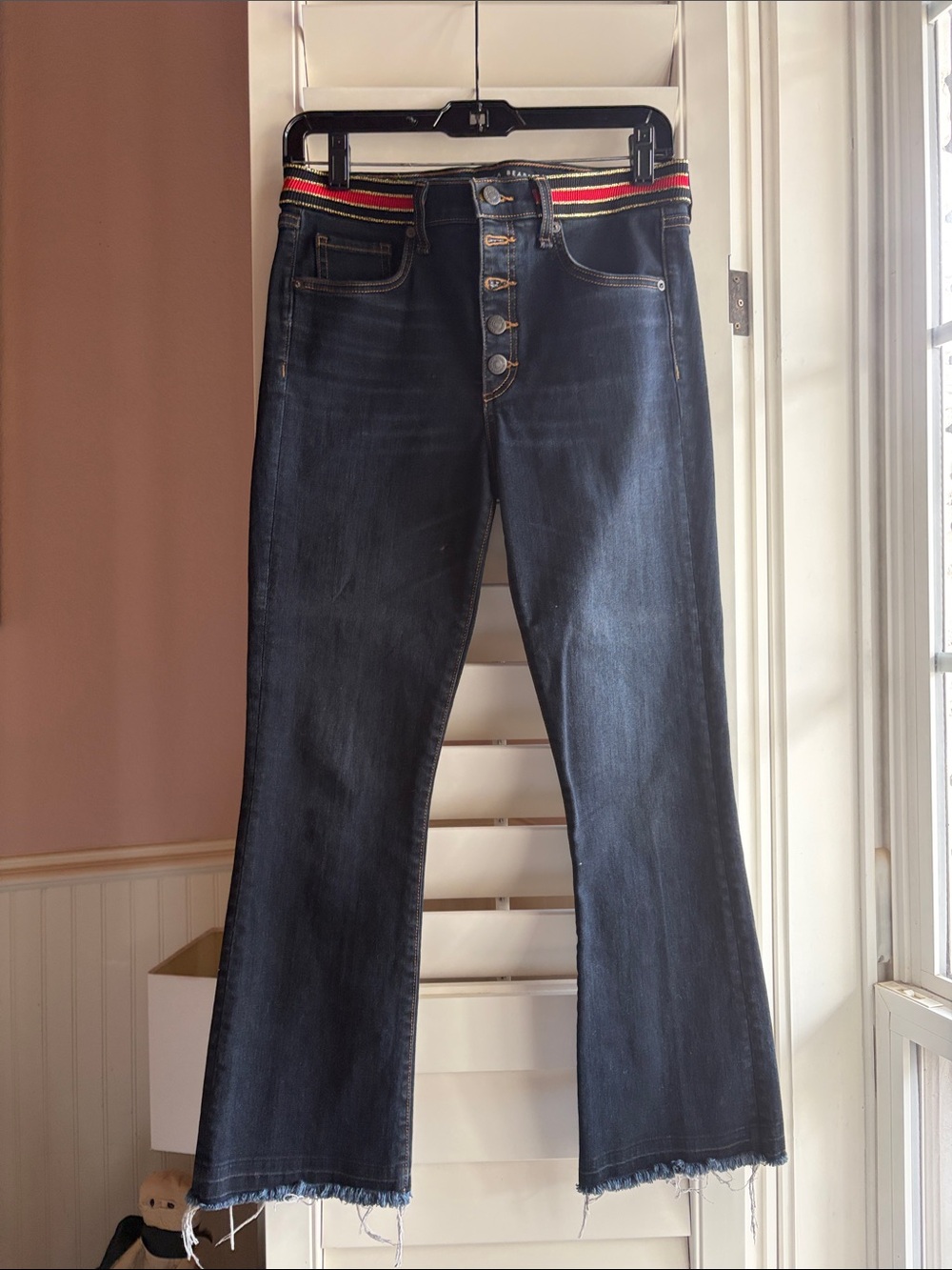 Veronica Beard Dark slate washed jeans